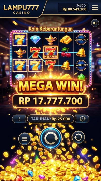 Screenshot unduh aplikasi dengan proses cepat di lampu777.